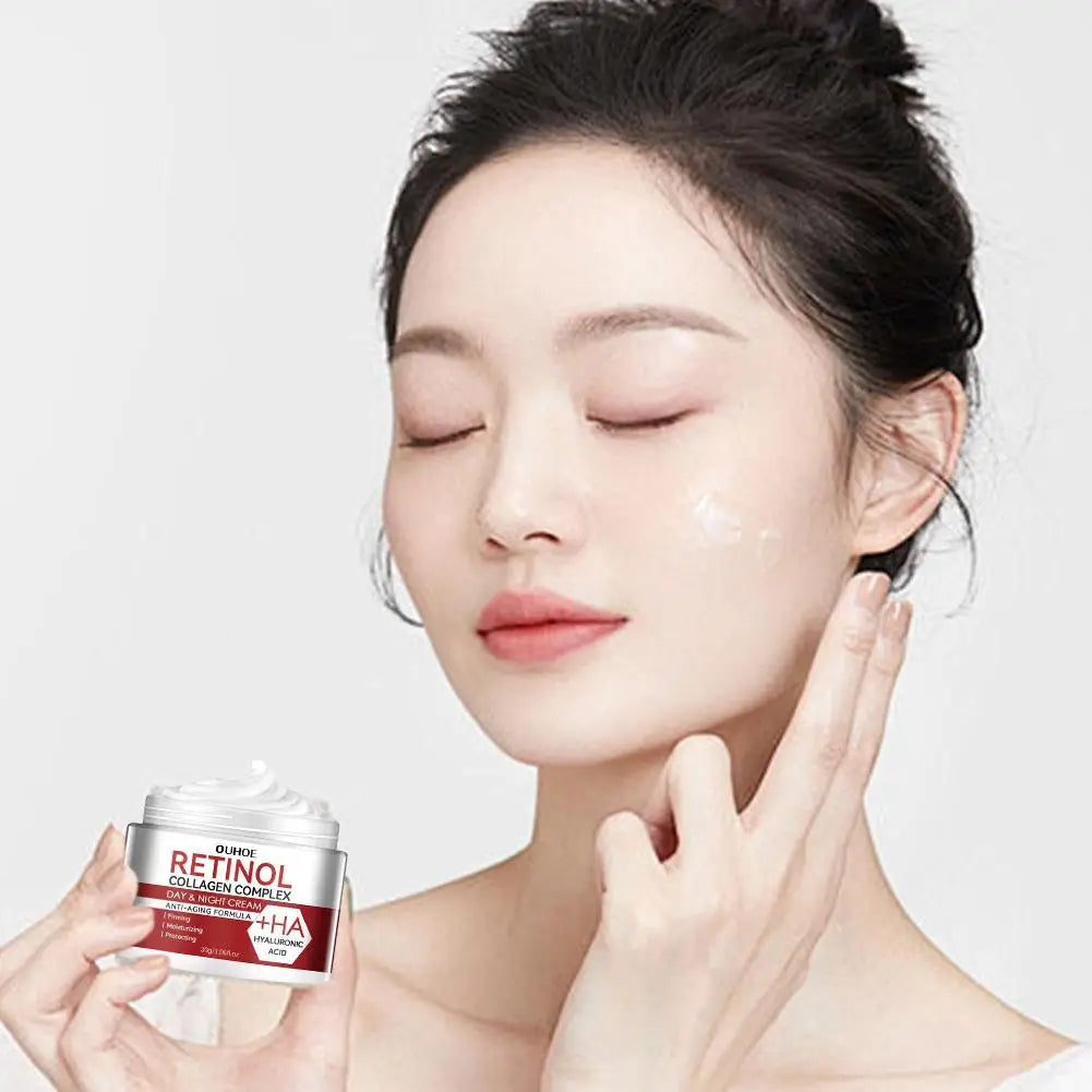 1/2/3Pcs Retinol Cream for Face & under Eye, Retinol Collagen Facial Moisturizer Fight Aging Brightening Hydrating Night Cream